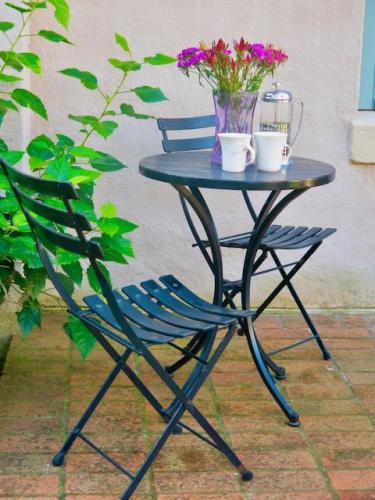 Private patio for the garden cottages